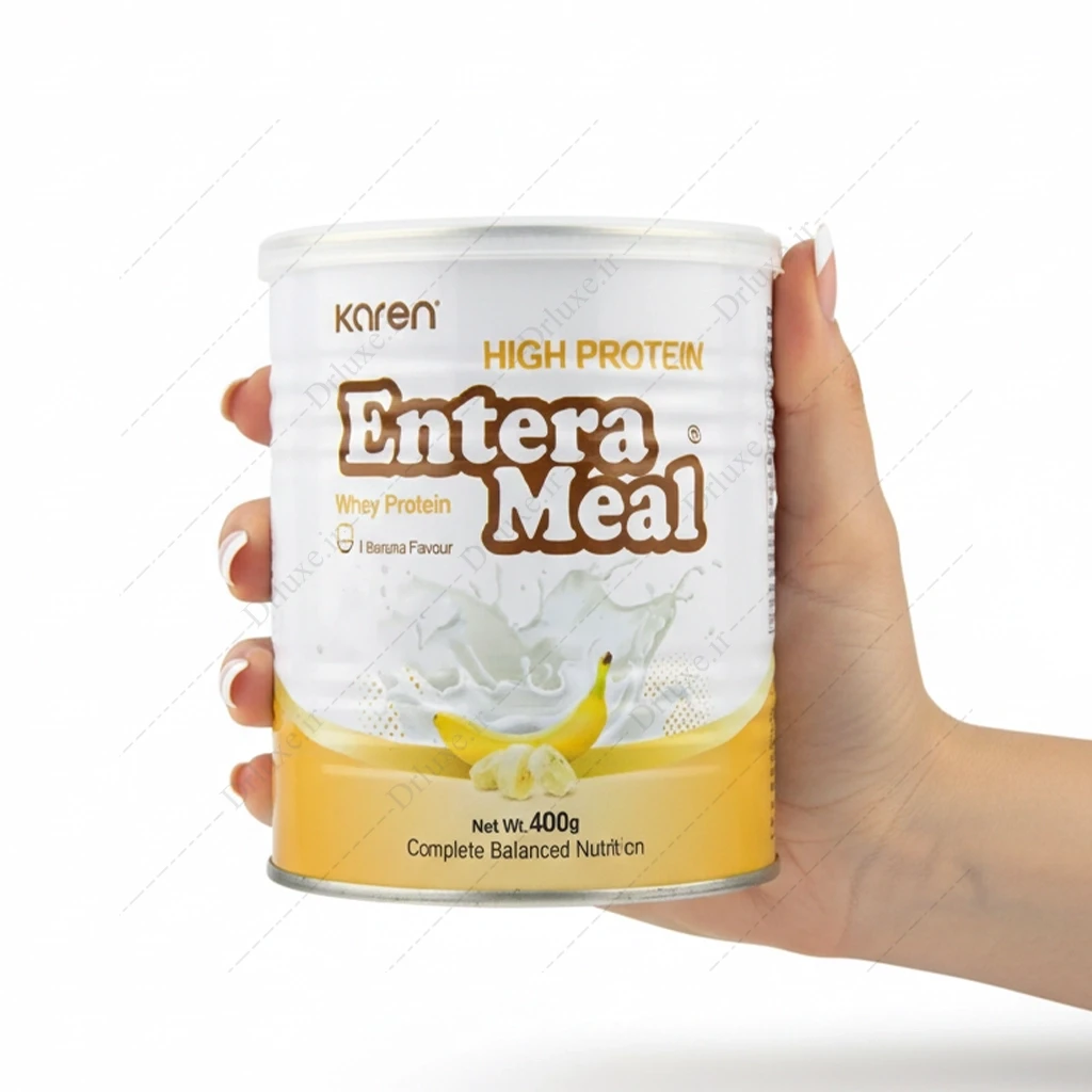 پودر انترامیل پر پروتئین طعم موز کارن 400 گرم